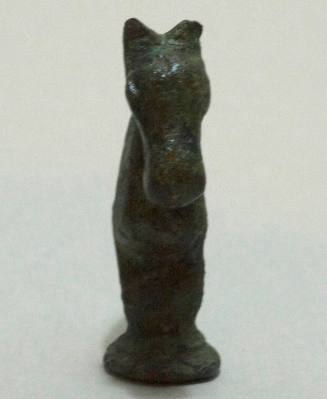 Vessel foot in form of a horse's head