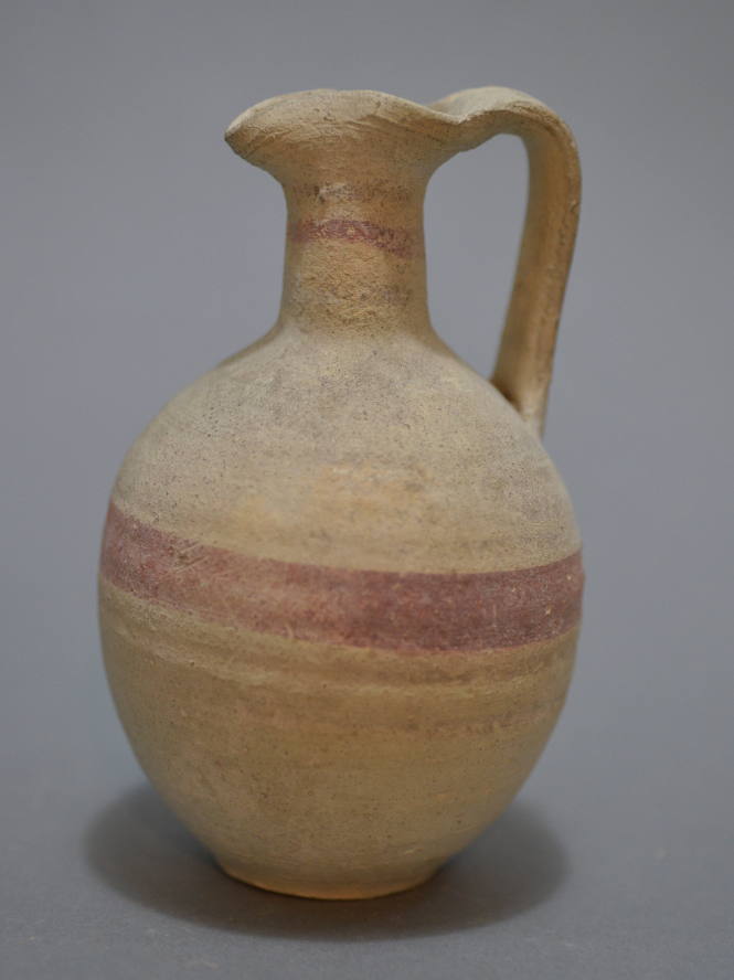 Cypriot Jug with encircling red and brown bands