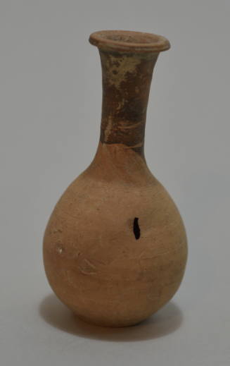Slender-necked terracotta unguentarium, undecorated