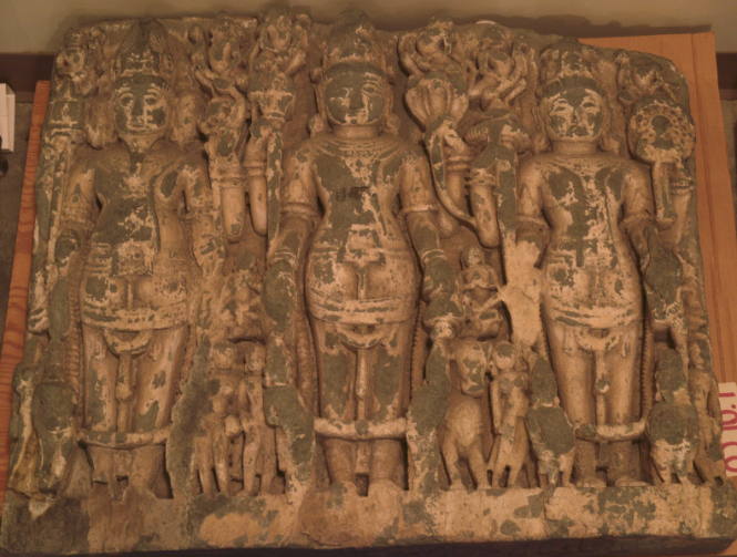 Brahma, Shiva, and Vishnu with Attendants