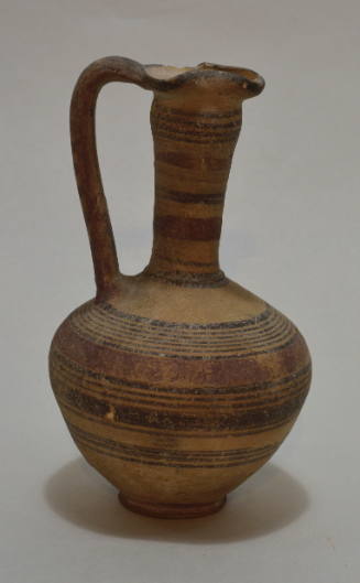Oinochoe with slender neck, trefoil spout and banded decoration