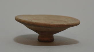 Lid, painted with encircling black bands