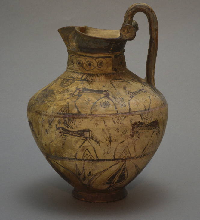 Oinochoe, trefoil lipped wild goat style