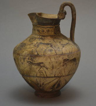 Oinochoe, trefoil lipped wild goat style