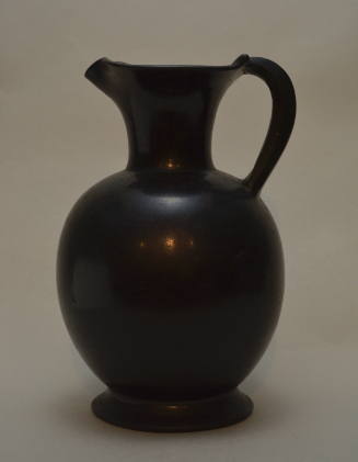 Etruscan bucchero olpe, with globular body