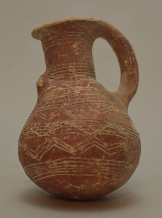 Redware Juglet with incised ornament