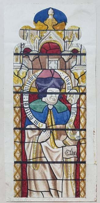 Churchman, stained glass from Winchester Cathedral