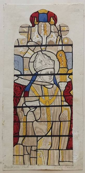 Bishop, stained glass Winchester Cathedral