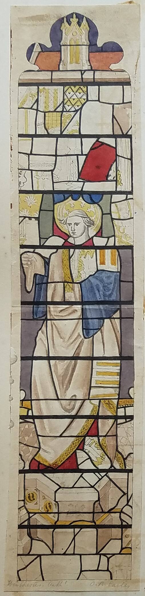 Saint, Stained Glass, Winchester Cathedral