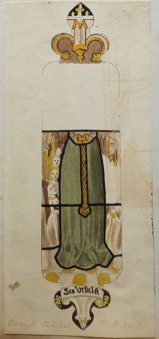 St. Ursula, stained glass, Winchester Cathedral