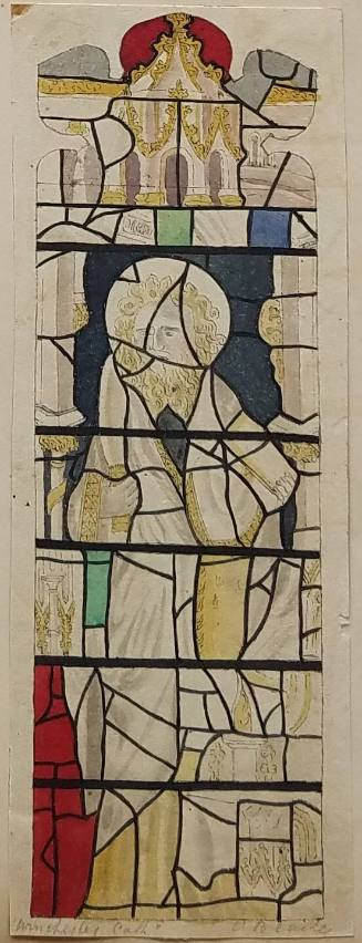 Prophet, stained glass, Winchester Cathedral