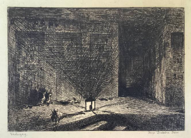 Voyage en bateau: Intérieur d'une Auberge (Le Corridor d'une Auberge)
