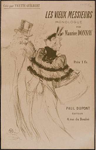 Les Vieux Messieurs (cover of the first song sheet edition)