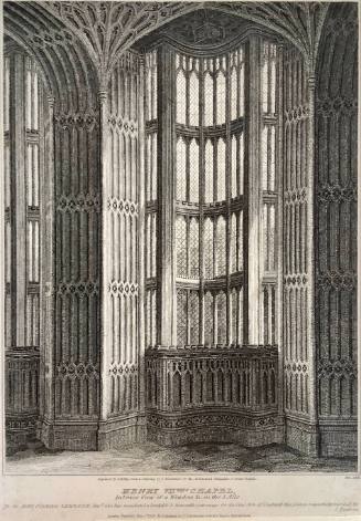 Henry VII Chapel Westminster, View of a Window in the South Aisle
