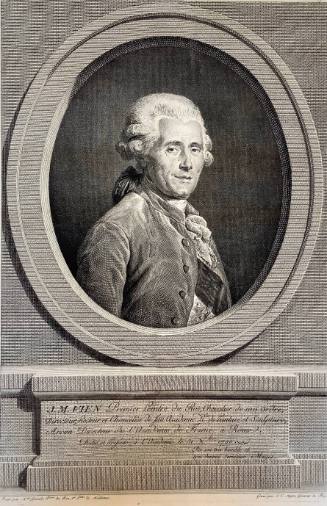 J. M. Vien Premier Peintre du Roi, Chevalier de son ordre, Directeur, Recteur et Chandelier de Son Academie Rte. de Peinture et Sculpture, Ancien Directeur de l'Academie de France à Rome
