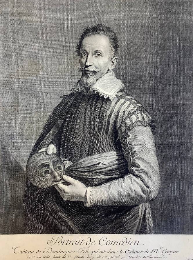 Portrait du Comedien (Tableau de Dominique Fete, qui est dans le Cabinet de Mr. Crozat)