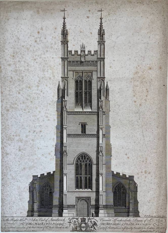 West Front of St. Neot's Church, Huntington