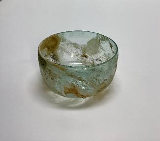 Deep bowl with concave base and straight sides