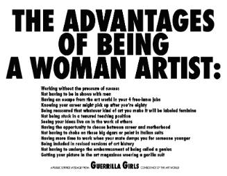 The Advantages of Being a Woman Artist 