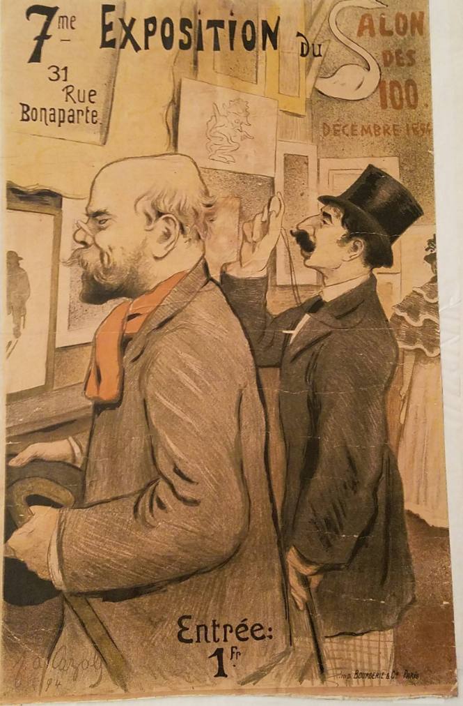 Salon des Cent, 1894 (Verlaine and Jean Moreas in top hat)