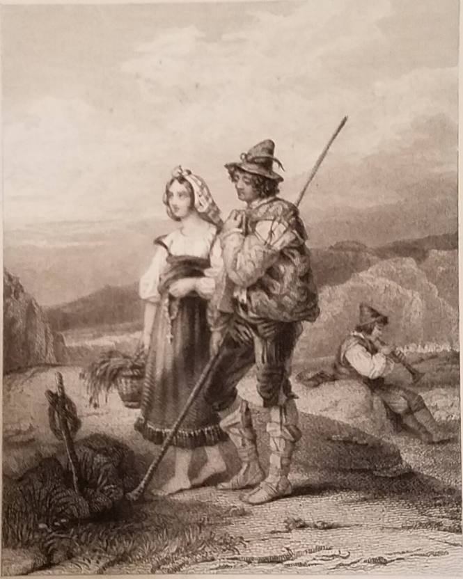 The Grave of the First-Born Plate 28 in Illustrations to Lyrics of the heart by Alaric A. Watts (London, Longman, Brwon, Green and Longmans, 1851)