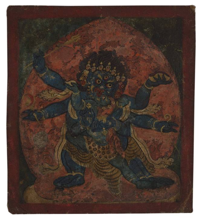 Tsakli Depicting a Wrathful Deity