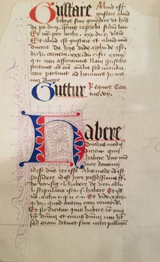 Manuscript Page: Gultare...Habere