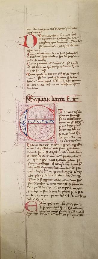 Manuscript Page: ... Sequitus  littera E ...