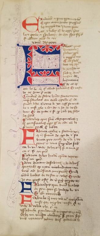 Manuscript Page: ... Faber ...