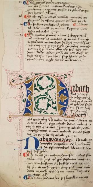 Manuscript Page: ... Nabath ...