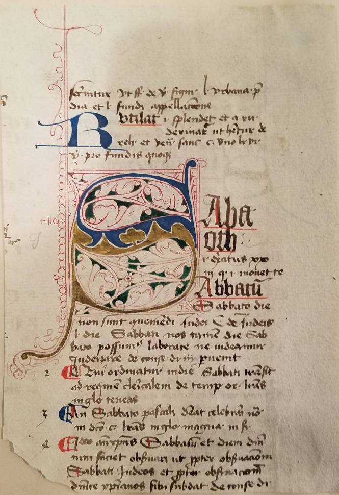 Manuscript Page: Sabaoth ...