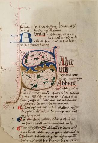 Manuscript Page: Sabaoth ...