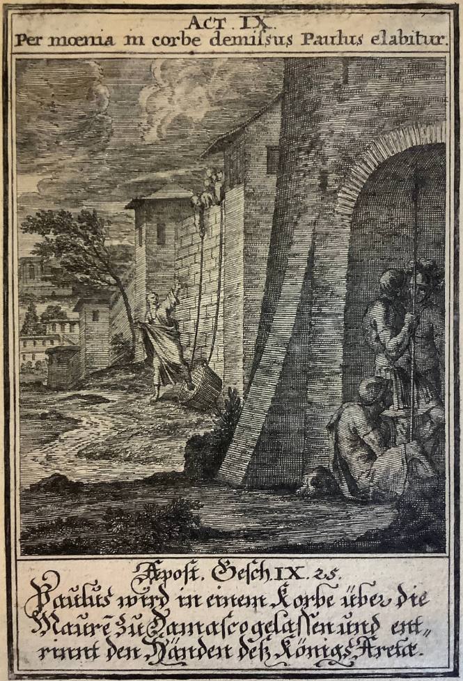 Disciples Taking Paul by Night