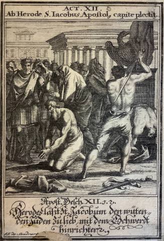 King Herod Killing James with Sword