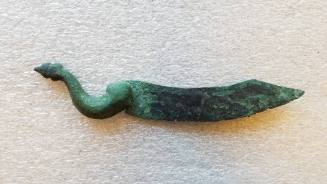 Knife from Pompeii with dolphin handle