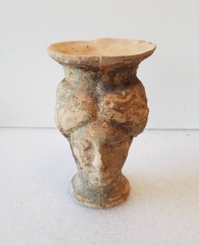 Head of a Goddess with flaring terminal over her head