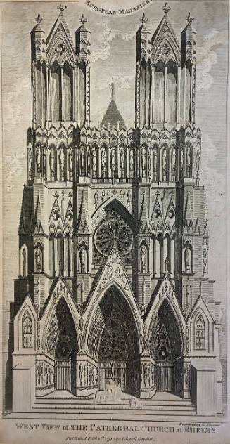 Church at Rheims - West View (from European Magazine)