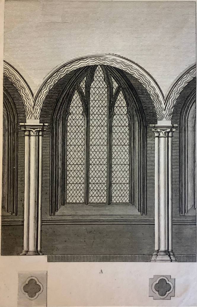 Arch with Window, architectural structure lettered A