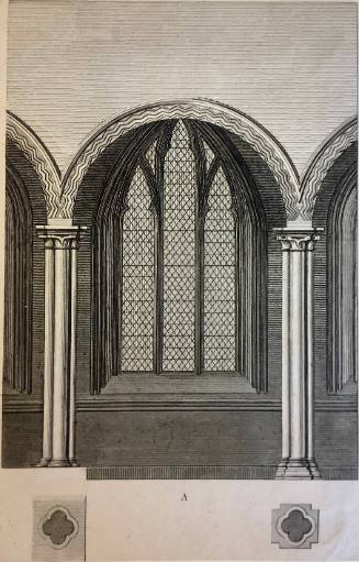 Arch with Window, architectural structure lettered A