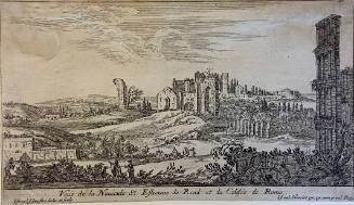 Veuë de la Navicule St. Etienne le Rind et du Colisé de Rome