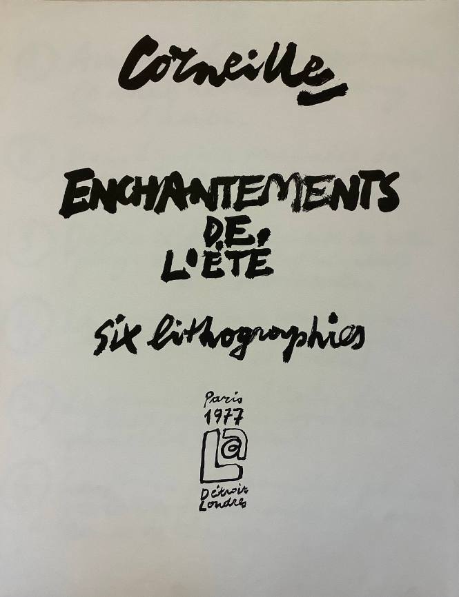 Enchantements de L'Ete: one of a portfolio of six (title page)