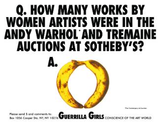 How Many Works by Women Artists Were in the Andy Warhol and Tremaine Auctions at Sotheby's? 