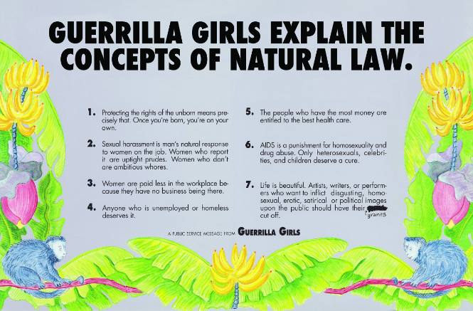 Guerrilla Girls Explain the Concepts of Natural Law