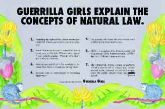 Guerrilla Girls Explain the Concepts of Natural Law