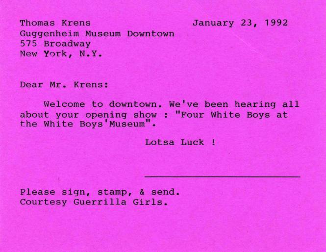 Dear Mr. Krens