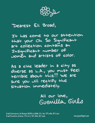 Dearest Eli Broad