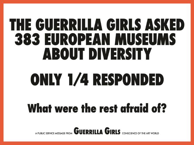 The Guerrilla Girls Asked 383 European Museums About Diversity
