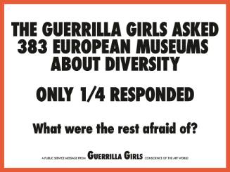 The Guerrilla Girls Asked 383 European Museums About Diversity