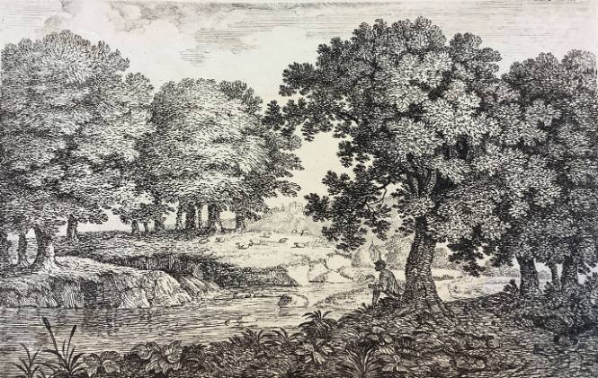 Landscape with Sheep and Stream