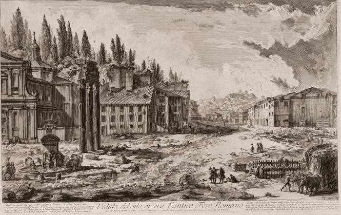 Veduta del Sito, ov'era l'antico Foro Romano (View of the ancient Roman forum)